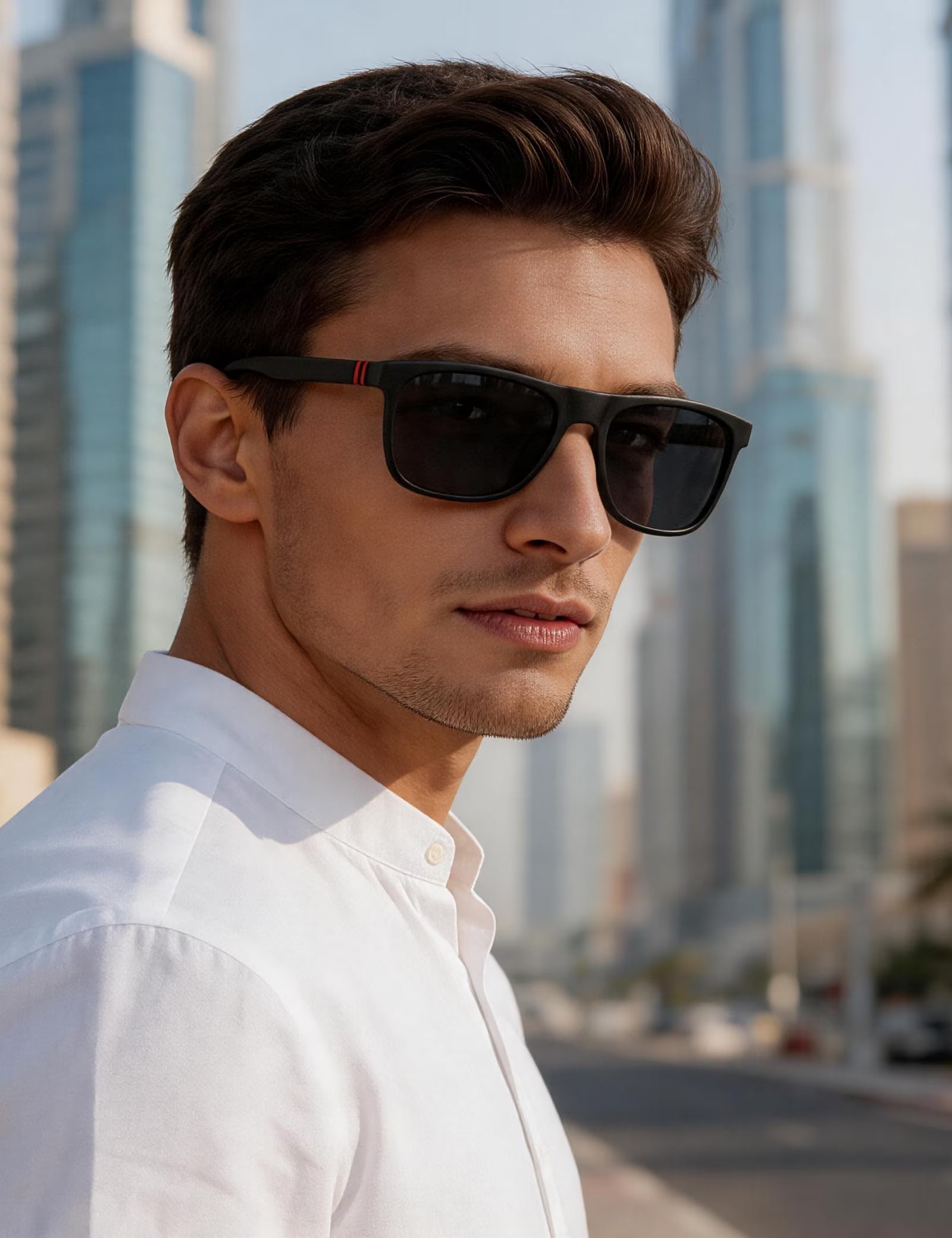 Men'S Polarized Sunglasses TR90 Frame UV400 Sport Sunglasses